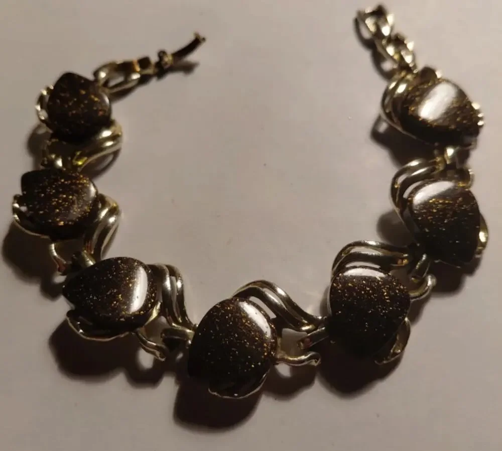 Vintage confetti style 1950s bracelet